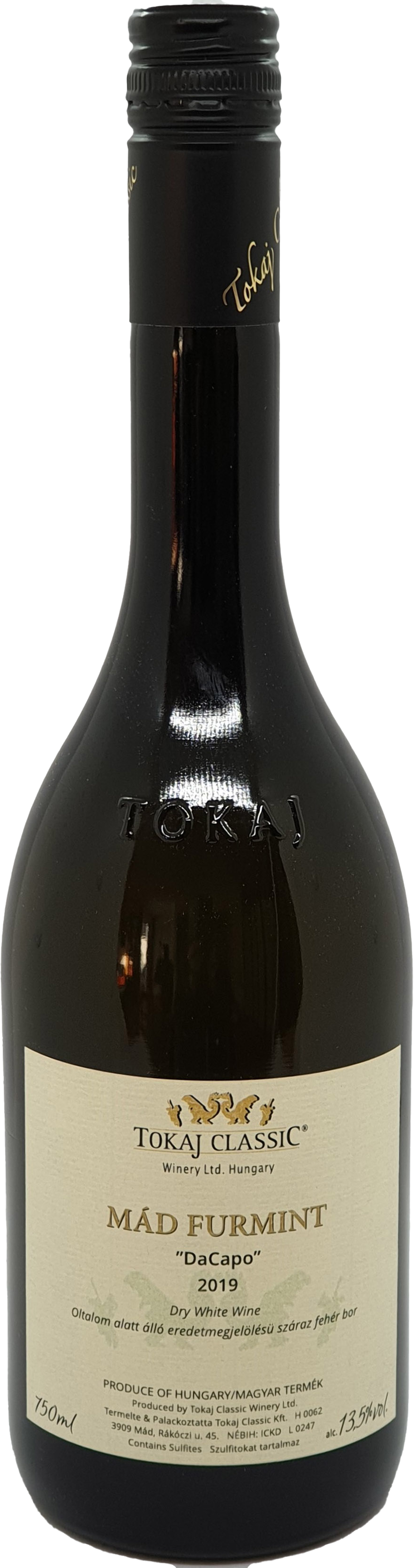 Tokaji Furmint Dry 'DaCapo' - Tokaj Classic 2019