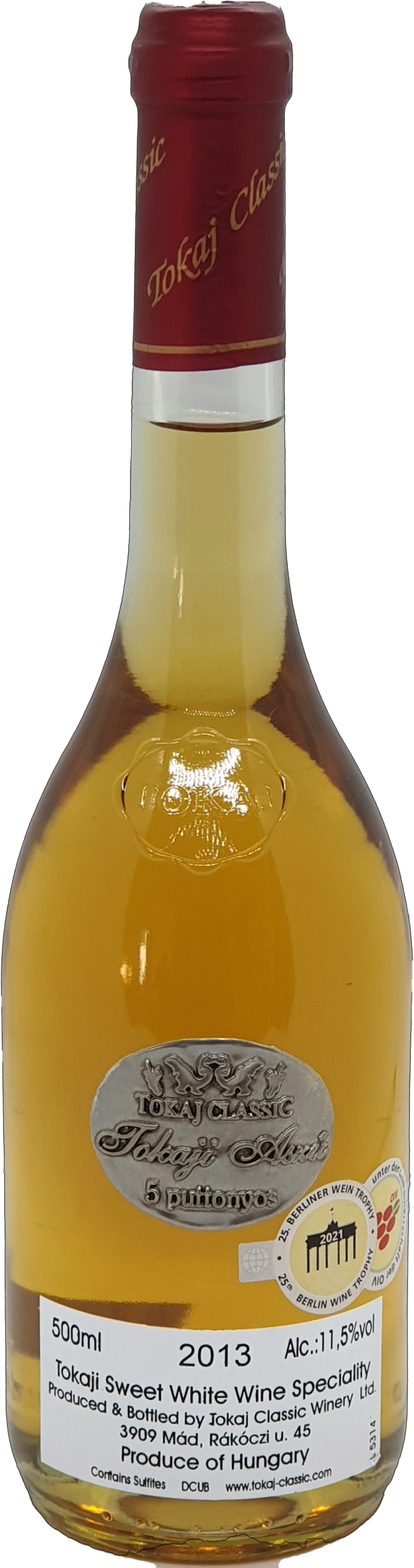 Tokaji Aszú 5 Puttonyos 0,5 - Tokaj Classic 2014