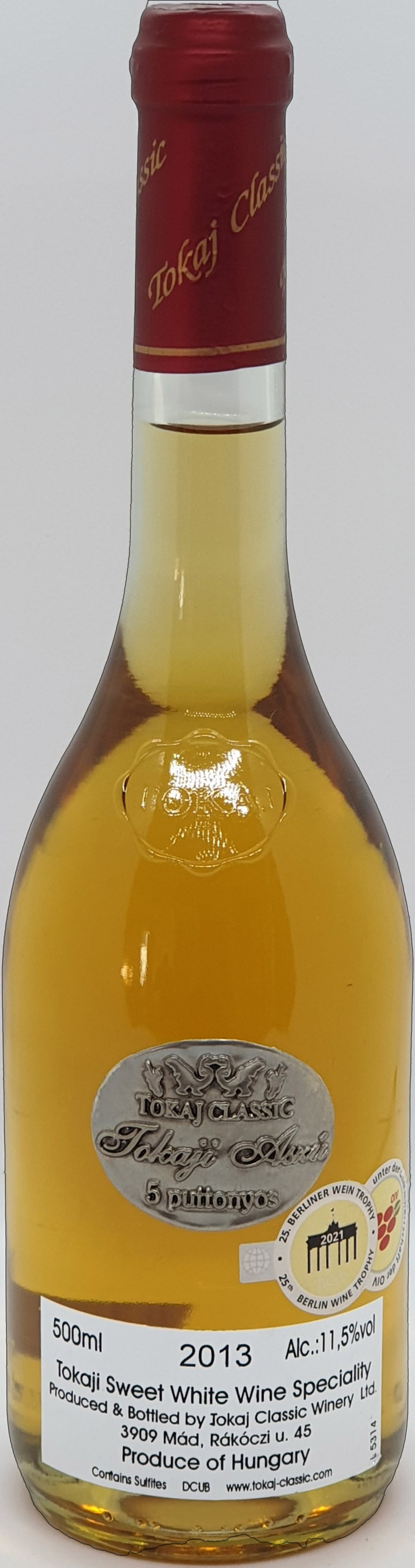 Tokaji Aszú 5 Puttonyos 0,5 - Tokaj Classic 2013